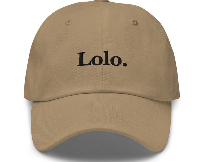 Lolo Filipino Dad Hat BLACK/WHITE EMBROIDERED - Funny Filipino Gift - Pinoy - Pinay - Philippines - Filipino American - Gift for your Lolo!