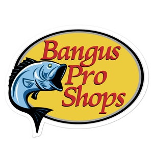 Bangus Pro Shops Sticker Bubble-Free - Filipino - Funny Filipino - Pinoy - Pinay - Phillippines - Filipino American - Outdoors Parody