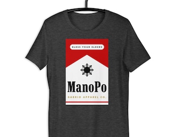 Filipino Shirt Mano Po Premium Unisex/Men's - Funny Filipino Clothing - Pinoy - Pinay - Phillippines - Filipino American - Cigarette Pack