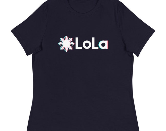 Filipino Shirt LoLa Women's TikTok Funny Premium for Filipino Gift - Filipino Clothing - Filipino American - Pinay - Lola Parody