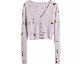 floral cardigan sweaters