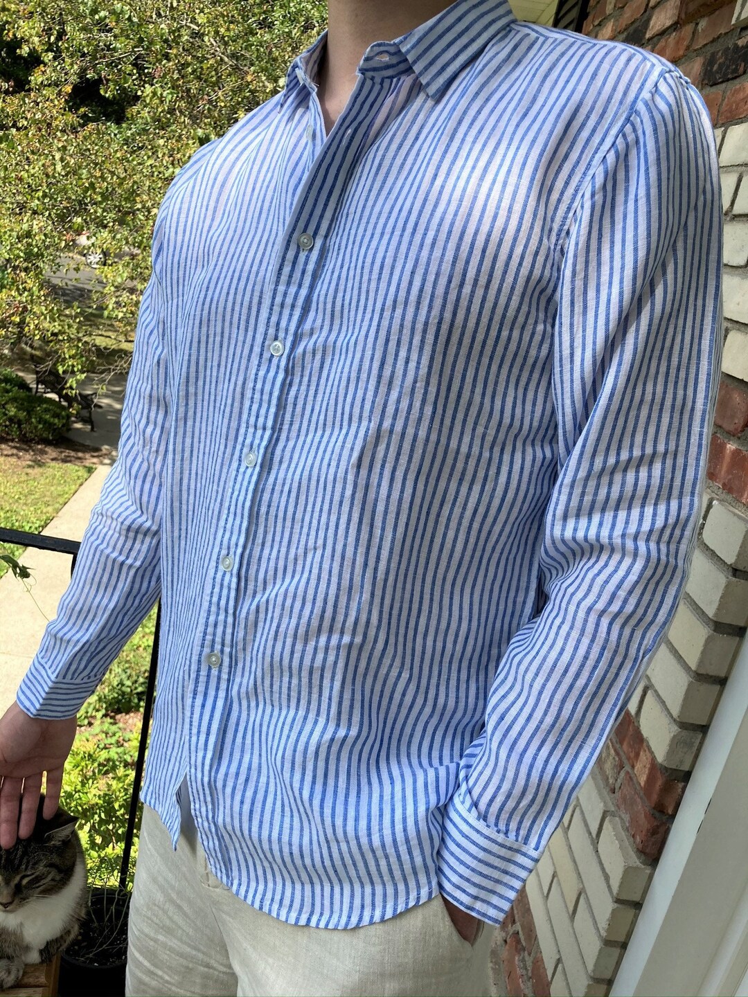 Mens Linen Shirt Linen Shirt Dress Shirt Mens Clothing Etsy