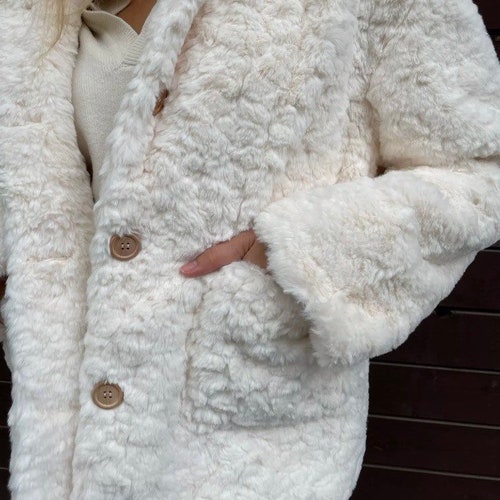 S-3XL Winter Soft Furry Jackets and Coats Chic Solid Plush Fur - Etsy