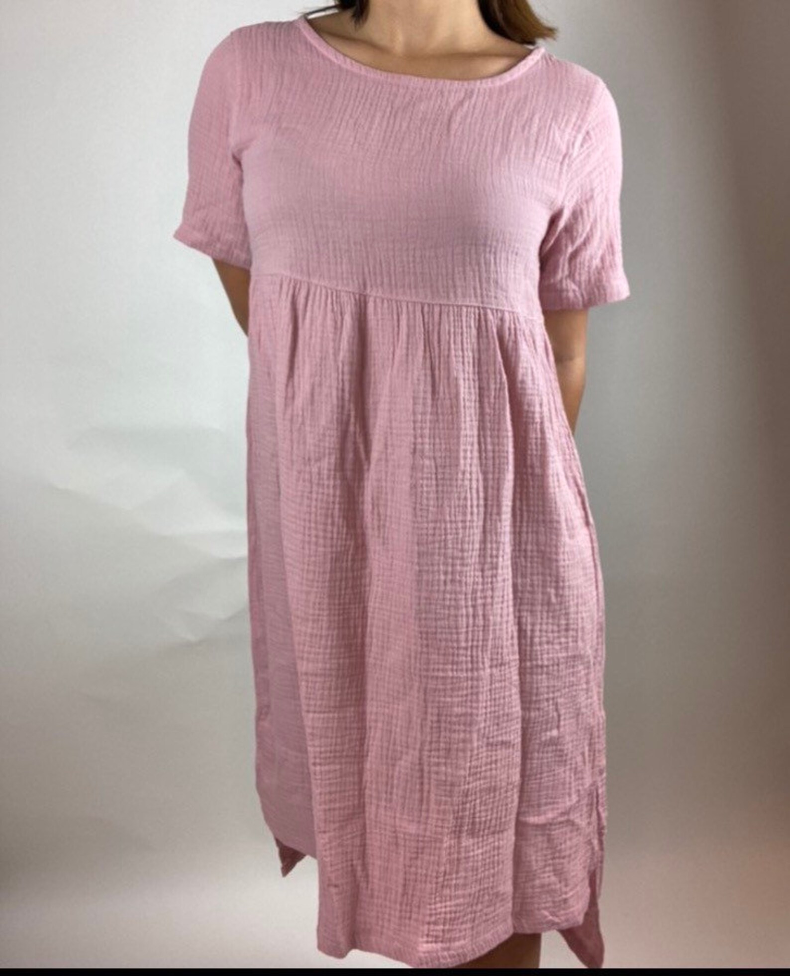 Double Gauze cotton dress summer dress women Etsy