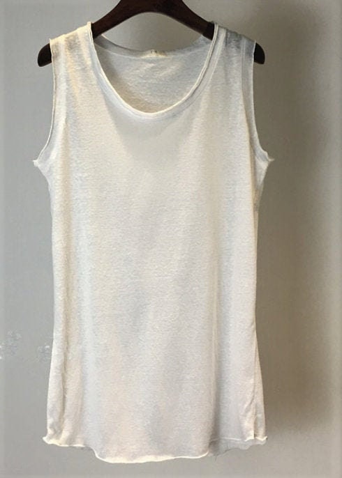 XS White Tank Top Womens White Tank Top Jersey Top Cotton - Etsy