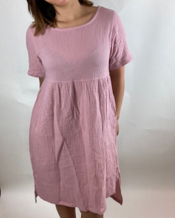 Double Gauze Cotton Dress Summer Dress Women Etsy