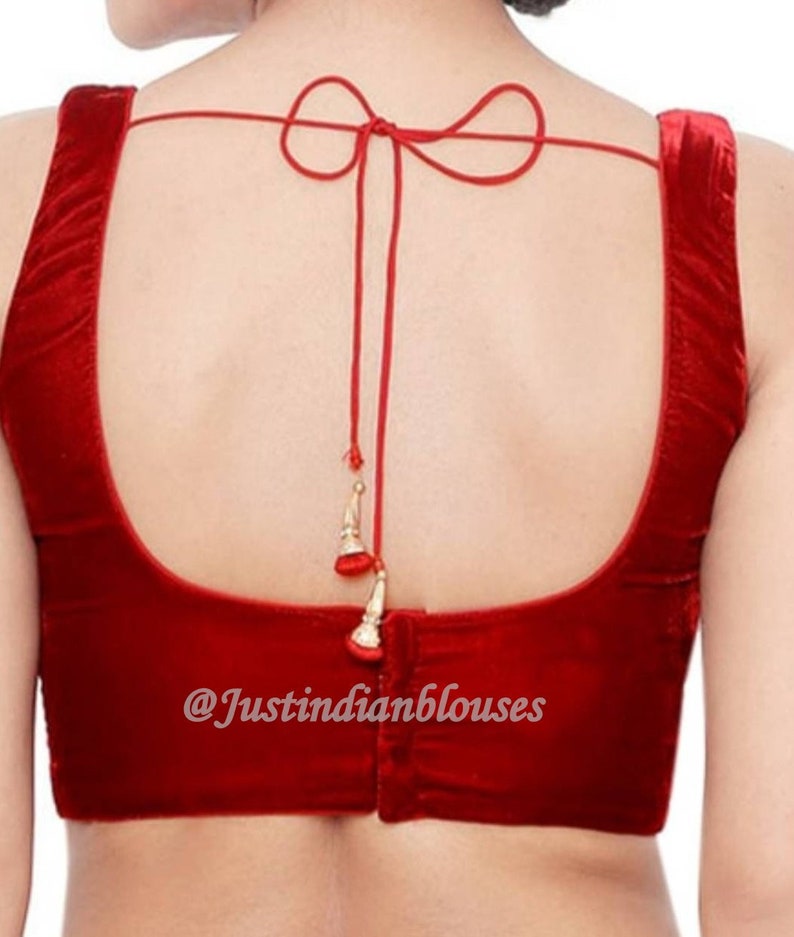 Ready to Wear Blouse Maroon Dupion Silk /& Sleeveless Padded Blouse Indian Saree Blouse Ready made Saree Blouse Sari Blouse Choli