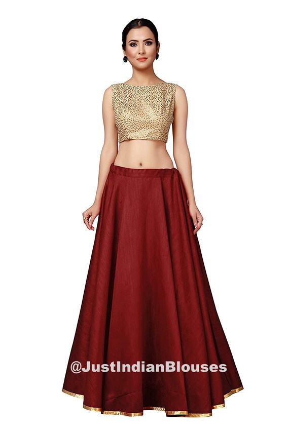 Maroon lehenga skirt Clearance