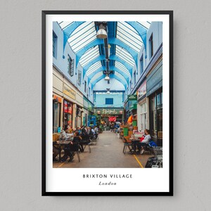 London Brixton Fotografie Druck | London Wand Kunst | Brixton Dorf | Brixton Wandkunst | Drucke Brixton | London Poster | Bunt