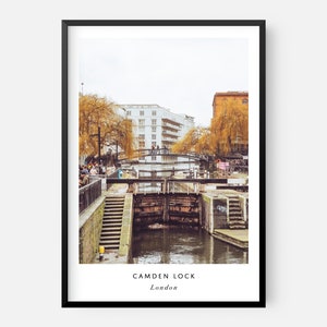 Camden Lock Print | London Wall Art | Camden Wall Art | Camden Photography | London Photography | Camden Poster