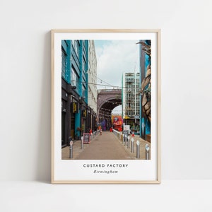 Birmingham Print | The Custard Factory | Birmingham Poster | Birmingham Gift | Birmingham Photography | Wall Art | Architecture