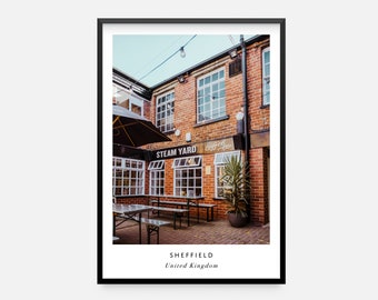 Sheffield Steam Yard Cafe Photography Print | Sheffield Wall Art | Sheffield Photography | Sheffield Poster