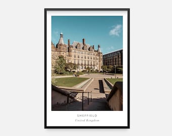 Sheffield Peace Gardens City Centre Print | Sheffield Wall Art | Sheffield Print | Sheffield Photography