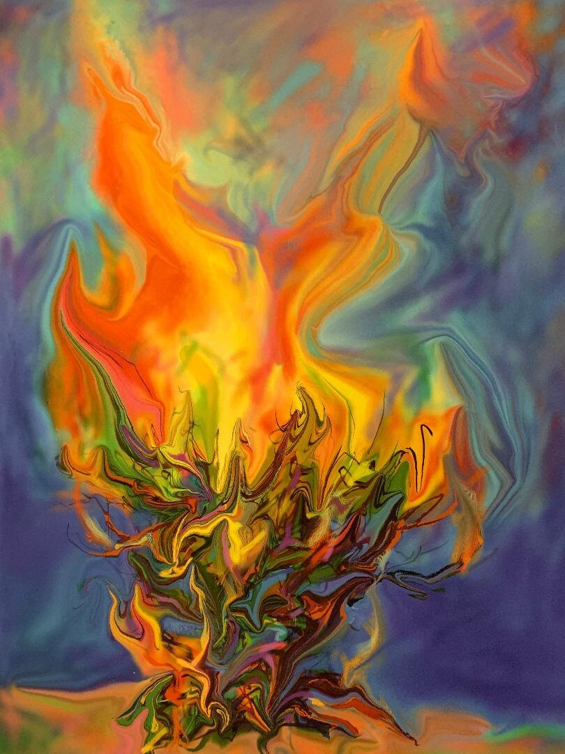 Burning Bush Drawing