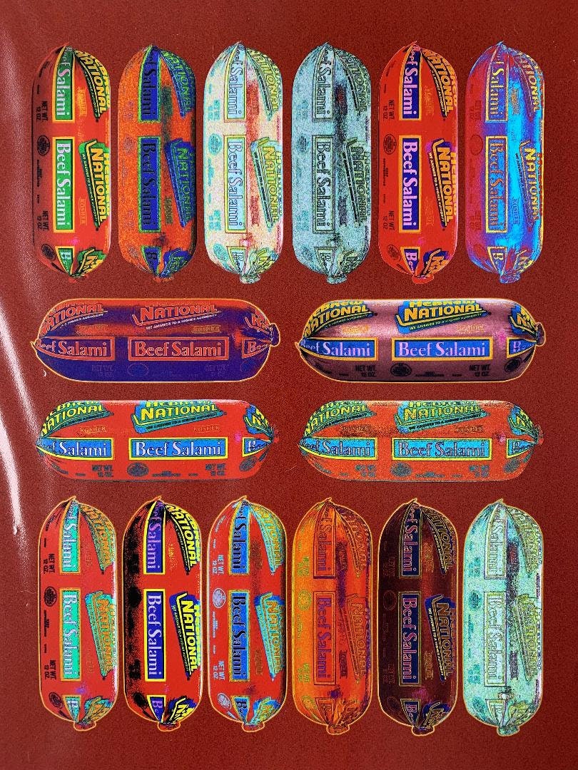 Hebrew National Salami Jewish Kitchen Pop Art Giclee Print Etsy