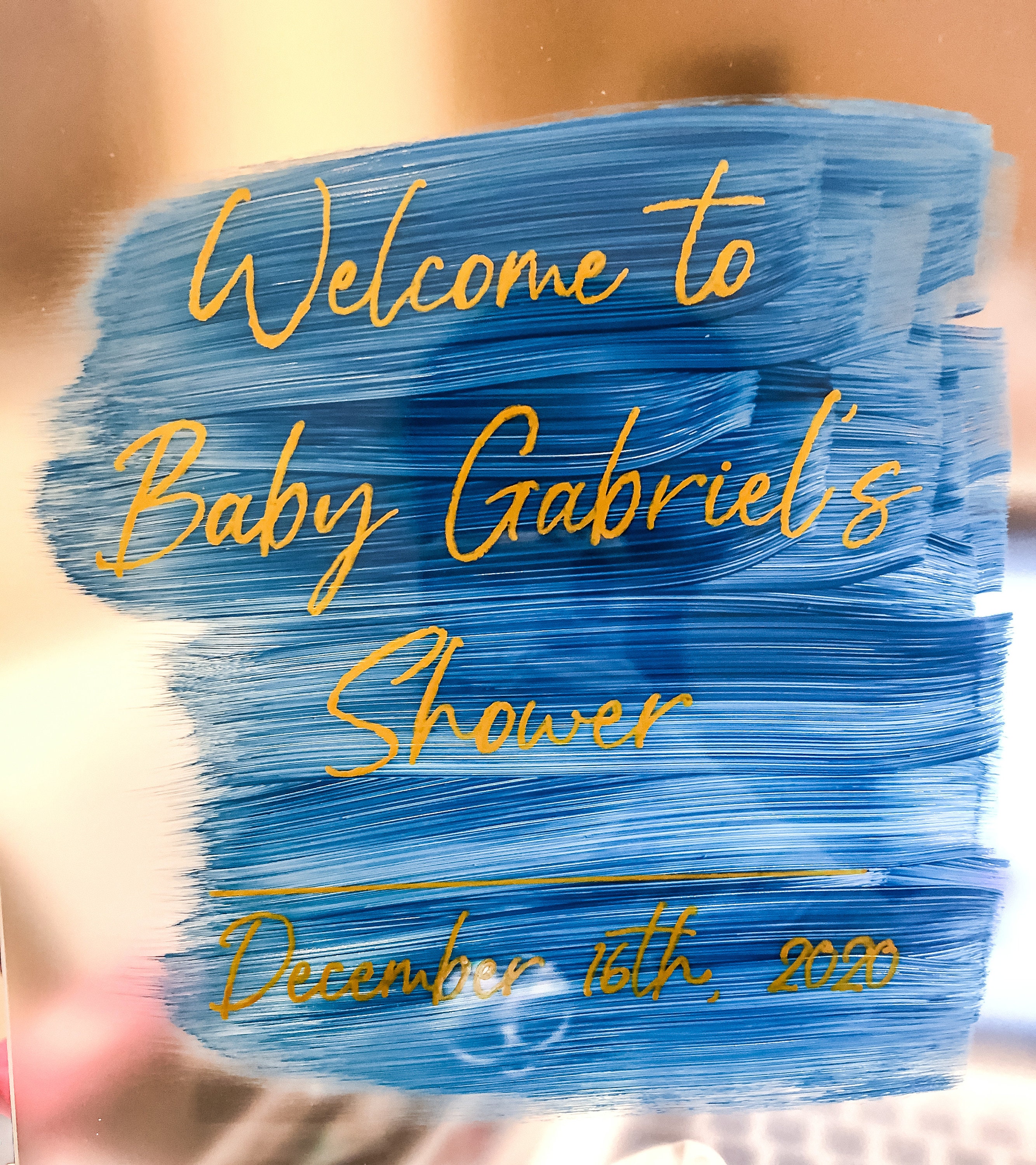 Painted Acrylic Sign for Events, Parties & Home Decor Etsy UK