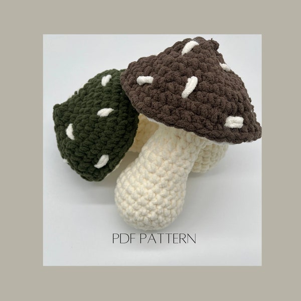 Crochet mushroom pattern pdf - coquette room decor - cute car accessories interior - mushroom lamp - hygge decor - decarotive abstractpillow