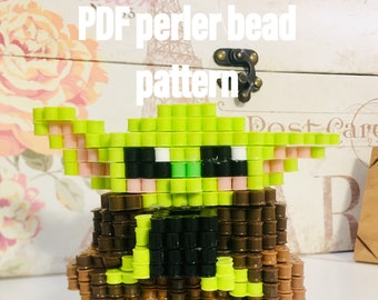 Yoda Perler Etsy Baby yoda standing perler beads. yoda perler etsy