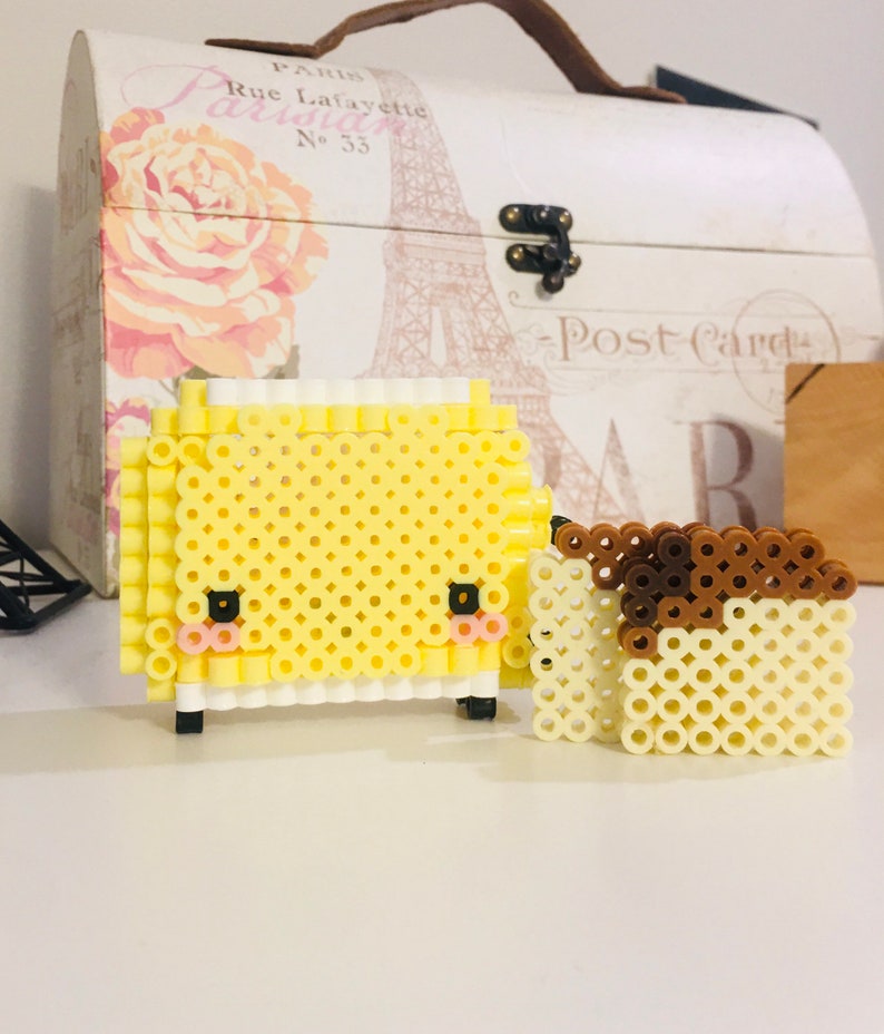 3d perler bead toaster/perler bead design/3d perler beads/Hama Etsy
