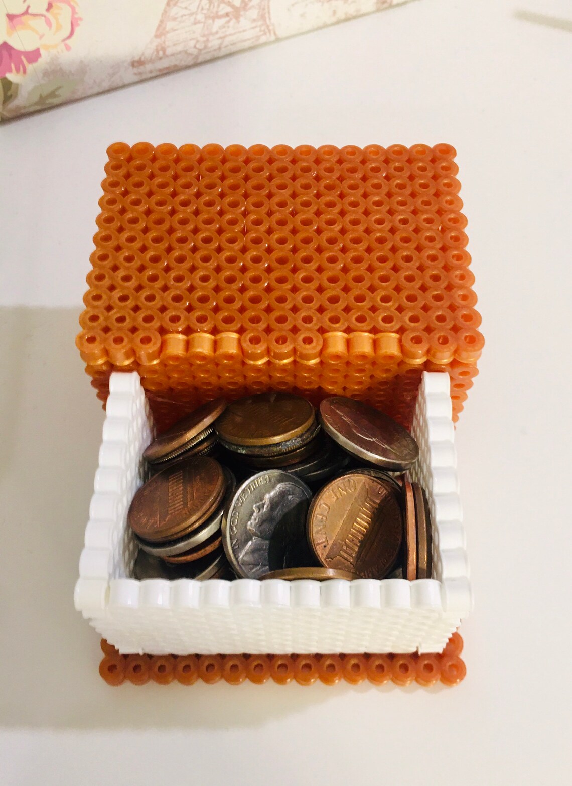 3d perler jewelry box/mini perler bead box/ mini jewelry Etsy