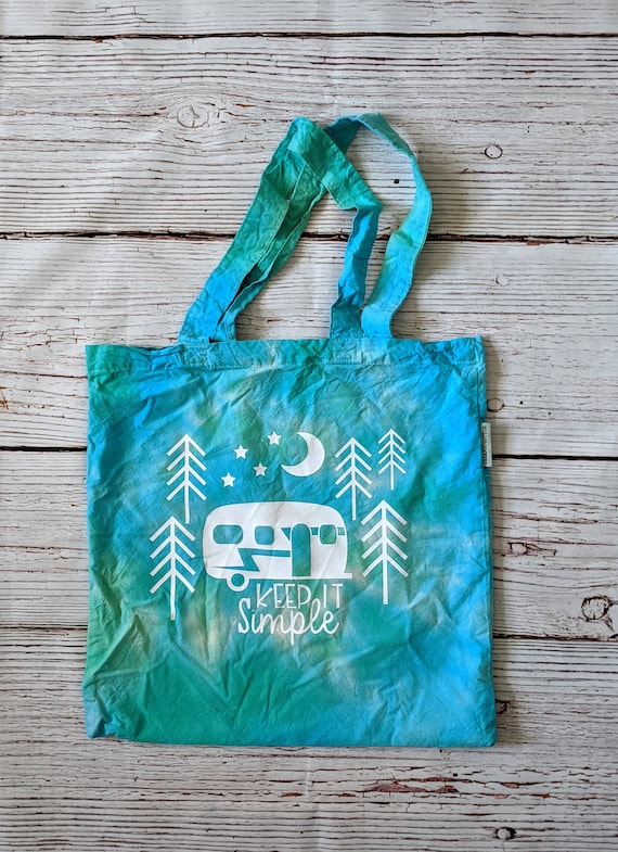 Keep It Simple Tie Dye Canvas Bag