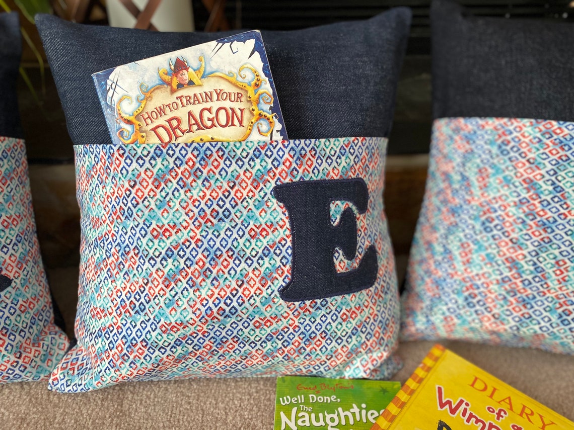 Reading pillow cover/pocket pillow cover/book Etsy