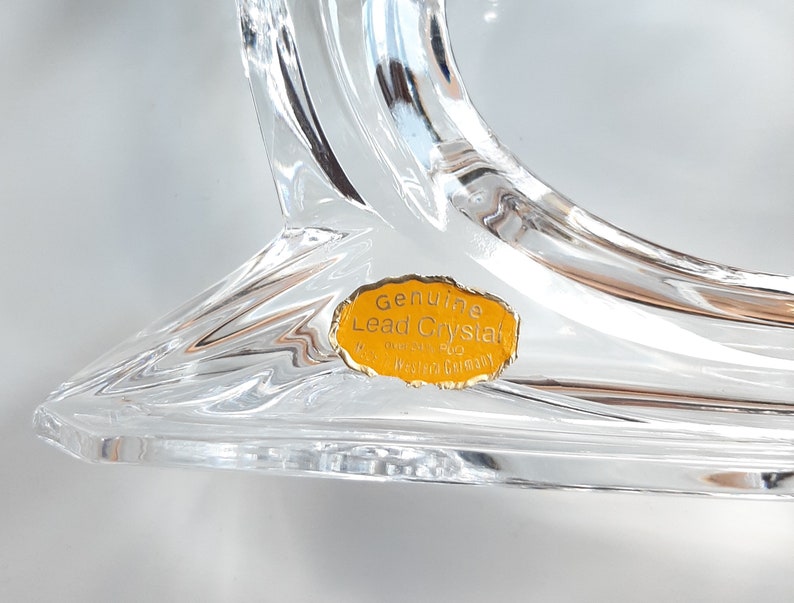 Pair of Genuine Lead Crystal Candlesticks, Made in Western Germany Etsy