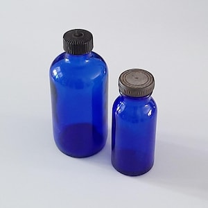 Cobalt Blue Glass Jars