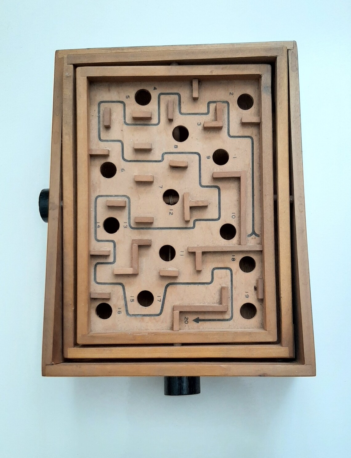 Vintage Dominoes Marble Maze Game and Wood Toy Etsy