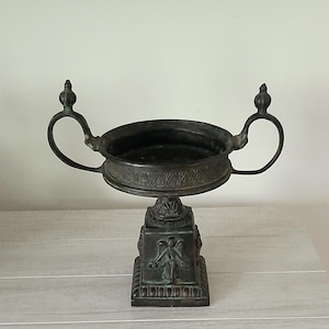Vintage Bronze Tazza Urn Centerpiece
