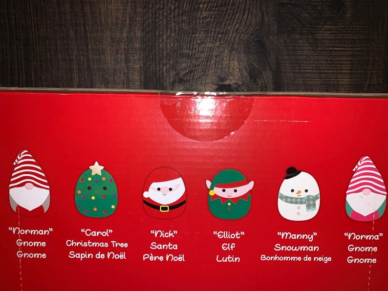 Squishmallow Ornament Box 6 Pack Christmas Edition Set 2 Etsy