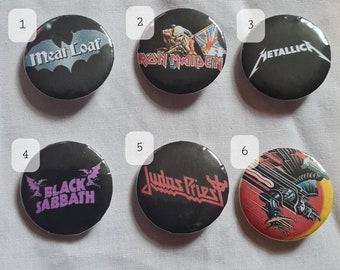 Pin Button Badge Ø38mm Black Sabbath Rock Heavy Metal UK War Pigs 