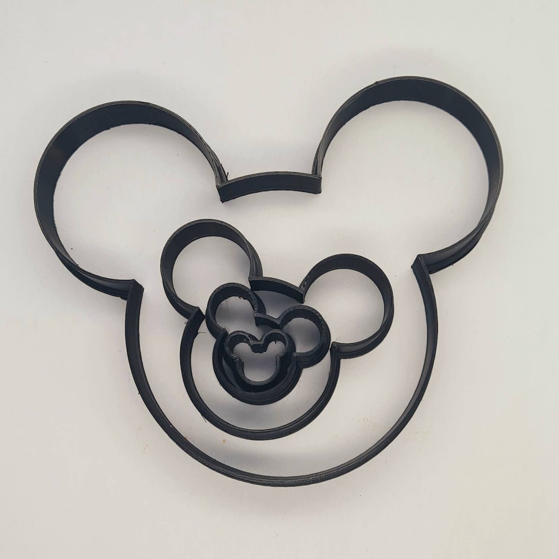 Mickey Mouse Cookie Cutter Set Disney Logo Fondant Polymer Etsy