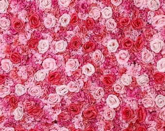 KKJJ Background Cloth Flower Wall for Photography Simulation Roses Backdrops for Photos for Wedding Party Studio Props,B,1.5x2.1Meter Valentines Day Party Decor