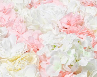 Pink Flower Wall Etsy