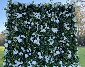 Wedding Flower Wall Backdrop Bridal Artificial Floral Wall Roll Up for Ceremony & Photo Booth