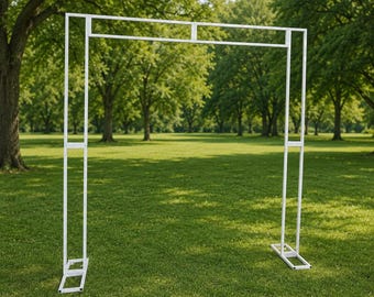 8x8 ft [Rectangle Flower Arch Stand]: Wedding Photo Booth Frame