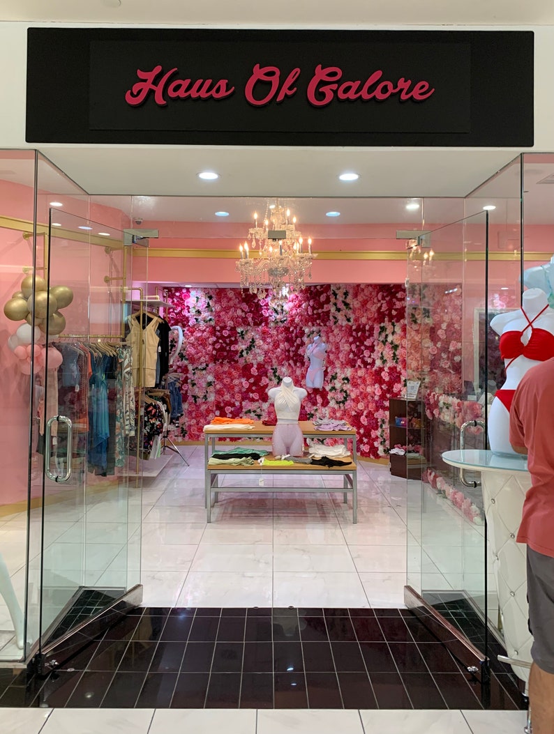 Hot Pink Flower Wall 3D Artificial Flower Panel Home Shop Etsy