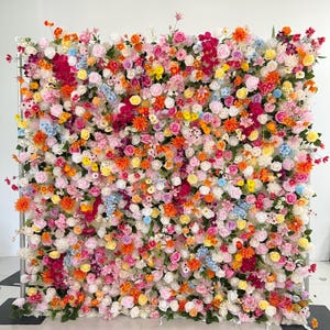 New! Secret Garden 5D Roll Up Flower Wall On Cloth Fabric Wedding Party Photo Backdrop Bridal Shower Top Quality Easy Assemble N8840