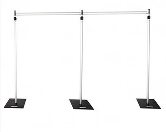 Adjustable Backdrop Stand: Heavy Duty 7-12ft Wedding Photo Booth