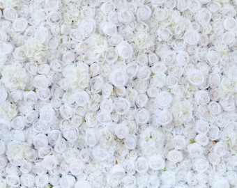 Big Sale 30% OFF!!! Snow White Flower Wall 3-D Artificial Flower Panel Home Shop Party Wall Decor Photo Wedding Backdrop Arrangement