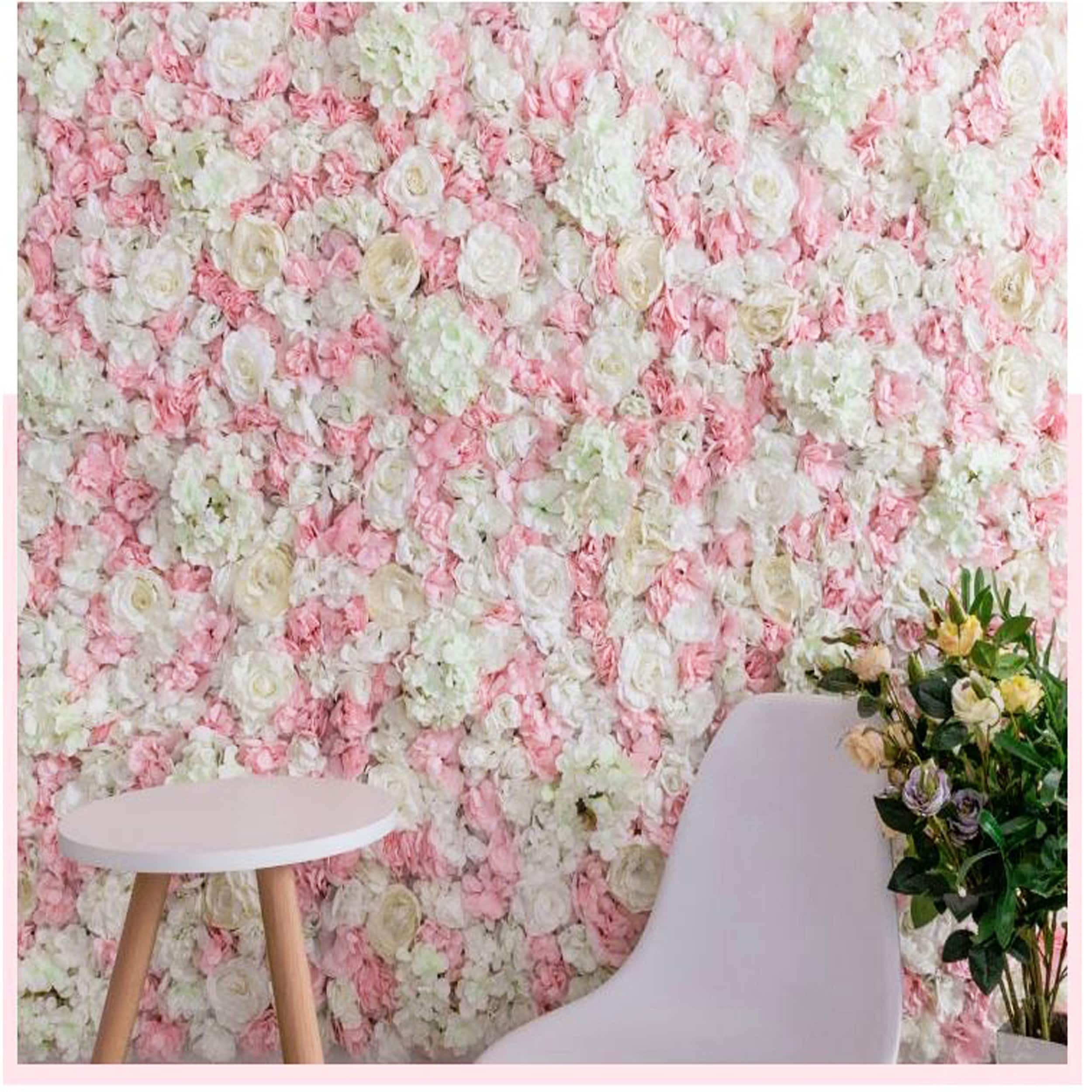 Light Pink Flower Wall 3D Artificial Flower Panel Home Shop Etsy