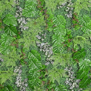 US Seller!  Monstera Rainforest 3D Artificial Tropical Forest Boxwood Decor Home Business Party Photo Backdrop Greenery Grass Wall