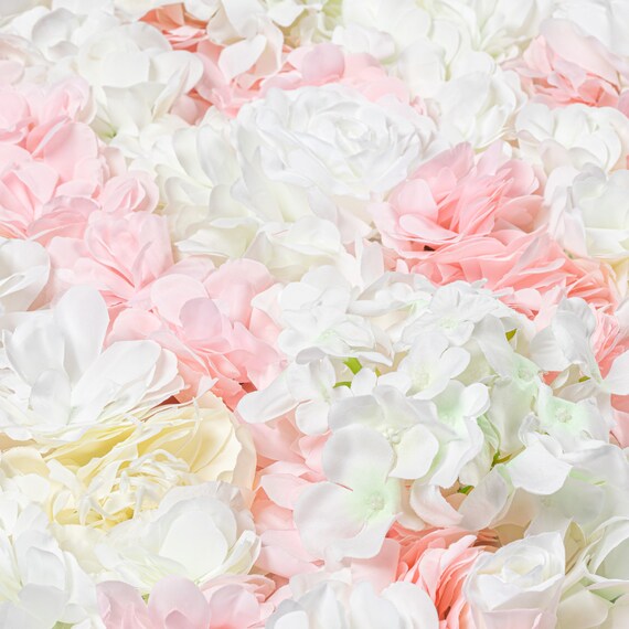 Light Pink Flower Wall 3D Artificial Flower Panel Home Shop Etsy