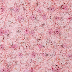 Candy Pink Flower Wall Panel: 3D Floral Photo Backdrop
