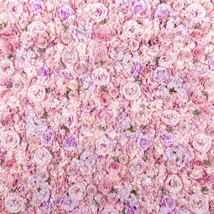 Lilac Flower Wall Panel: 3D Floral Photo Backdrop