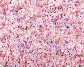 Lilac Flower Wall Panel: 3D Floral Photo Backdrop