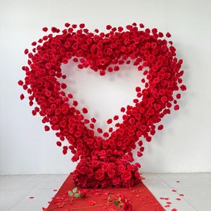 Heart-shaped Flower Stand Frame: 6.5ft Wedding Arch - Etsy
