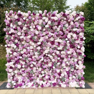 Big Sale 30% OFF! Lilac Bloom 5D Flower Wall On Cloth Fabric Wedding Party Photo Backdrop Top Quality Easy Quick Assemble N8822