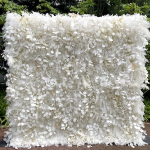 3D Roll Up Flower Wall: Cloth Fabric Wedding Photo Backdrop